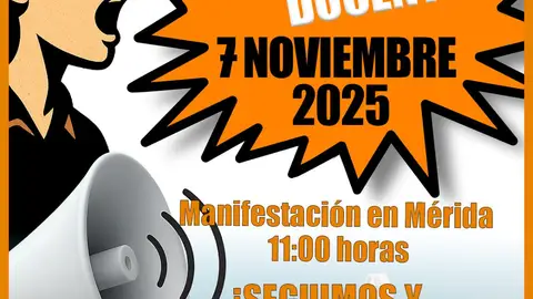 Los sindicatos vuelven a llamar a los docentes extremeños a la huelga el día 7 de noviembre, con una nueva manifestación en Mérida Los sindicatos vuelven a llamar a los docentes extremeños a la huelga el día 7 de noviembre, con una nueva manifestación en Mérida