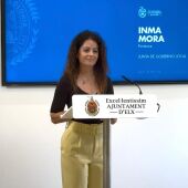 Inma Mora, portavoz de la Junta de Gobierno Local del Ayuntamiento de Elche.