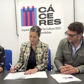 Cáceres 2031 trabaja con la ONCE para impulsar la inclusión de la candidatura de la capitalidad Cáceres 2031 trabaja con la ONCE para impulsar la inclusión de la candidatura de la capitalidad