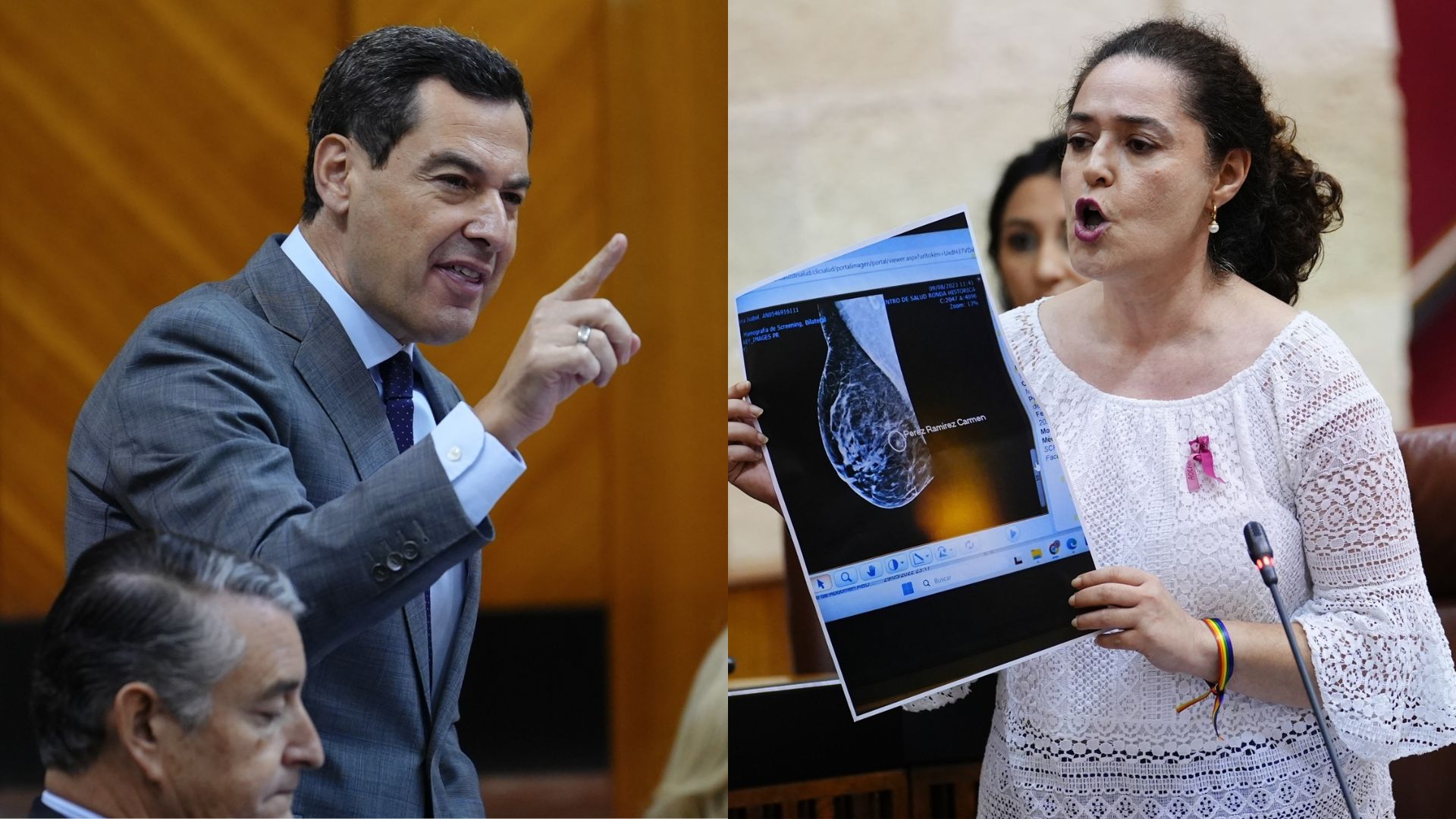 Por Andalucía denuncia manipulaciones en las mamografías y desata la indignación de Juanma Moreno: "Todo no vale" Por Andalucía denuncia manipulaciones en las mamografías y desata la indignación de Juanma Moreno: "Todo no vale"