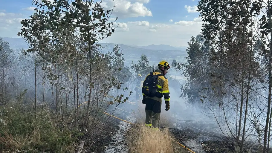 Controlado el incendio en el Monte Areo de Gijón Controlado el incendio en el Monte Areo de Gijón