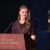 La Princesa Leonor durante su discurso en los Premios Princesa de Asturias 2025 La Princesa Leonor durante su discurso en los Premios Princesa de Asturias 2025
