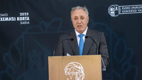 El presidente de Sidenor, José Antonio Jainaga, interviene durante la ceremonia de entrega del premio «Joxe Mari Korta 2025», celebrada en el Palacio de Miramar el 10 de julio de 2025 en San Sebastián, Guipúzcoa, País Vasco, España. El presidente de Sidenor, José Antonio Jainaga, interviene durante la ceremonia de entrega del premio «Joxe Mari Korta 2025», celebrada en el Palacio de Miramar el 10 de julio de 2025 en San Sebastián, Guipúzcoa, País Vasco, España.