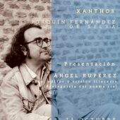 Cartel presentación en Madrid del poemario "Xanthos" de Joaquín Fernández de Silva