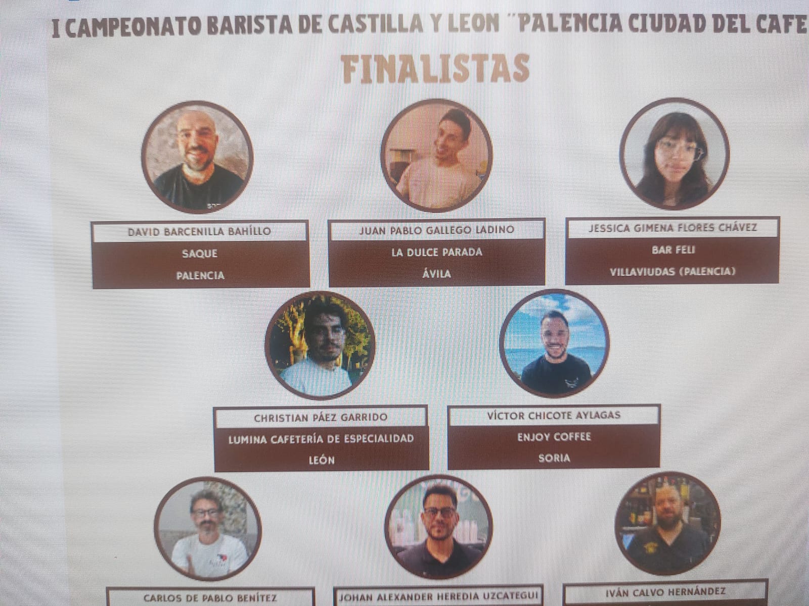 Los baristas David Barcenilla y Jessica Flores representarán a Palencia en la final del I Campeonato Barista de Castilla y León “Palencia Ciudad del Café" Los baristas David Barcenilla y Jessica Flores representarán a Palencia en la final del I Campeonato Barista de Castilla y León “Palencia Ciudad del Café"