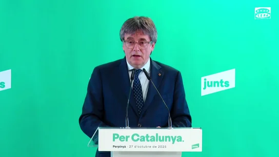 Puigdemont confirma la ruptura con el PSOE: "No vamos a ayudar a un Gobierno que no está dispuesto a ayudar a Cataluña" Puigdemont confirma la ruptura con el PSOE: "No vamos a ayudar a un Gobierno que no está dispuesto a ayudar a Cataluña"