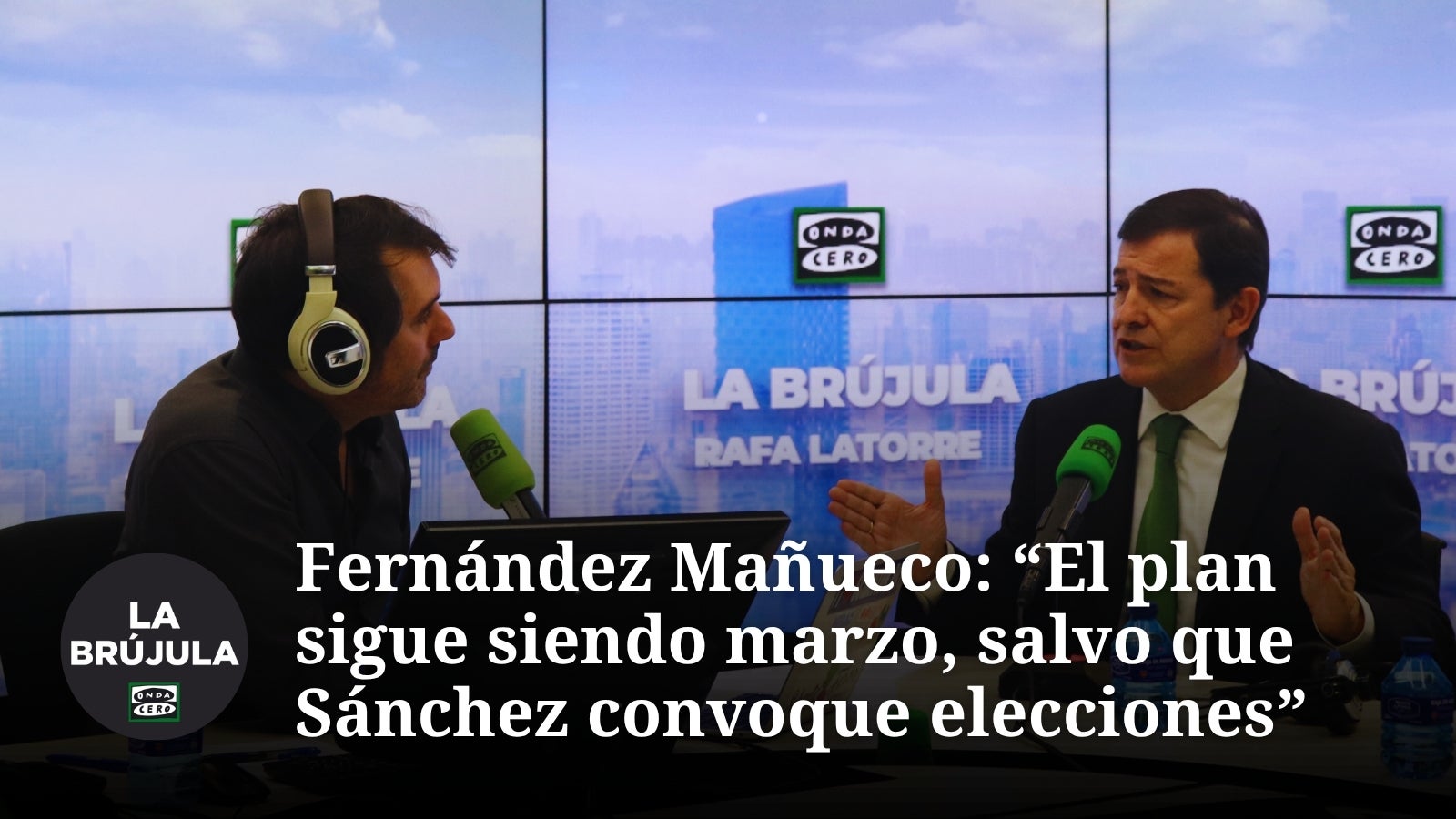 Fernández Mañueco: "El plan sigue siendo marzo, salvo que Sánchez convoque elecciones" Fernández Mañueco: "El plan sigue siendo marzo, salvo que Sánchez convoque elecciones"
