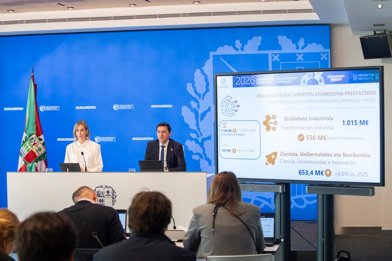 Los presupuestos vascos incluyen 935 millones adicionales para inversiones extraordinarias Los presupuestos vascos incluyen 935 millones adicionales para inversiones extraordinarias