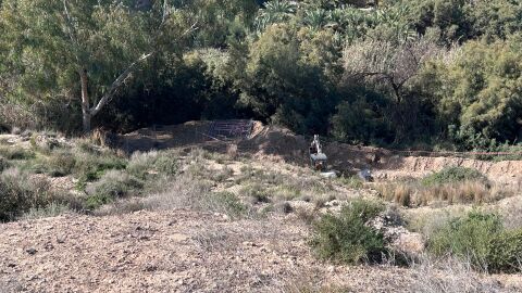 Zona desde la que parte la conducci&oacute;n a la Acequia Mayor del Pantano.
