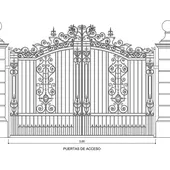 Una foto de las puertas de acceso que se van a instalar en San Fernando Una foto de las puertas de acceso que se van a instalar en San Fernando