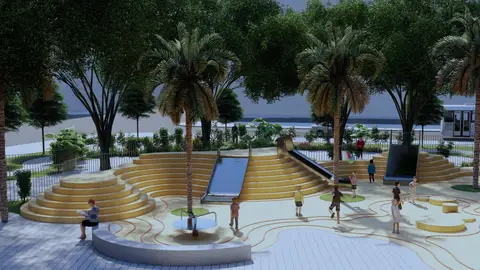 Figuración de la actuación jardín albors