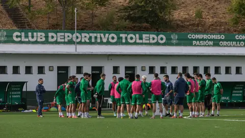 Imagen de un entrenamiento del Toledo antes de su duelo copero ante el Sevilla Imagen de un entrenamiento del Toledo antes de su duelo copero ante el Sevilla