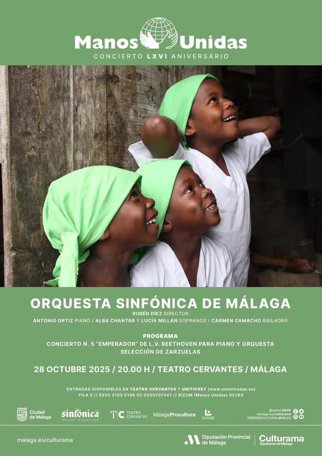 La Orquesta Sinfónica de Málaga interpreta a Beethoven y una selecCión de zarzuelas para el concierto benéfico de Manos Unidas La Orquesta Sinfónica de Málaga interpreta a Beethoven y una selecCión de zarzuelas para el concierto benéfico de Manos Unidas