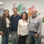 Algunos de los responsables de INCLUCIENCIA, en Onda Cero Huelva. Algunos de los responsables de INCLUCIENCIA, en Onda Cero Huelva.