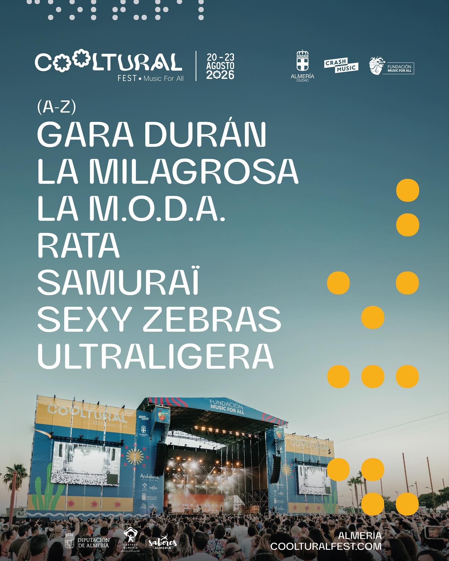 'Cooltural Fest' confirma los primeros artistas que actuarán en el festival en 2026 'Cooltural Fest' confirma los primeros artistas que actuarán en el festival en 2026