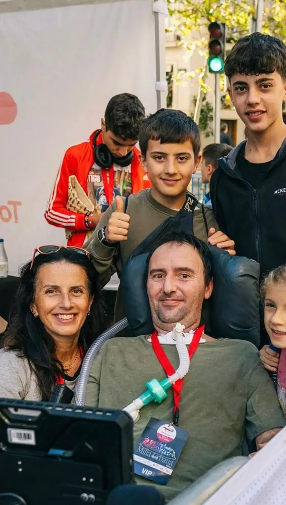 Teresa con su familia Teresa con su familia