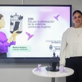 la concejala de Igualdad, Marta Villanueva, ha presentado la programación de cara al 25N. 
