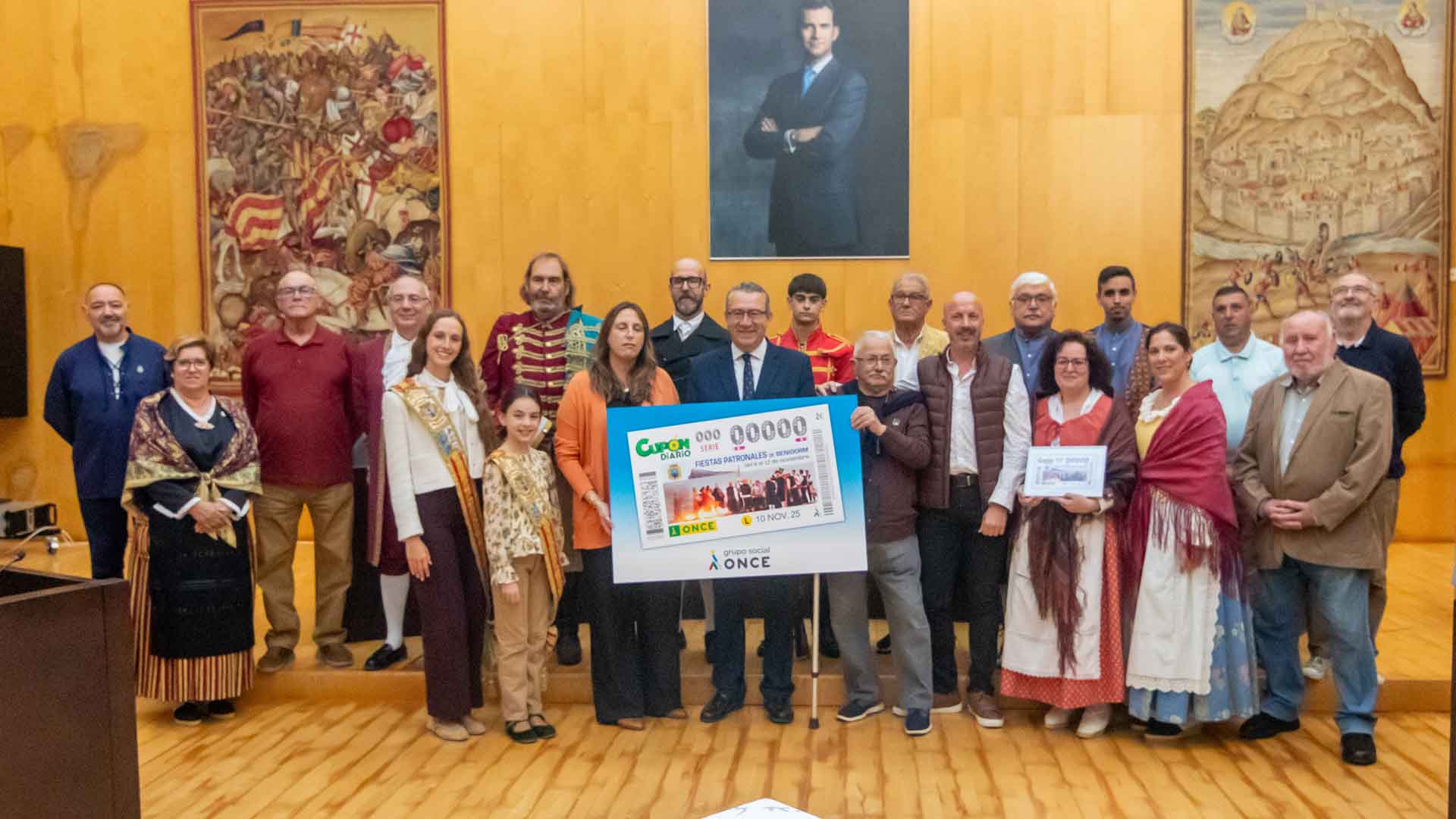 Les Festes Majors Patronals de Benidorm, protagonistas de un cupón especial de la ONCE Les Festes Majors Patronals de Benidorm, protagonistas de un cupón especial de la ONCE