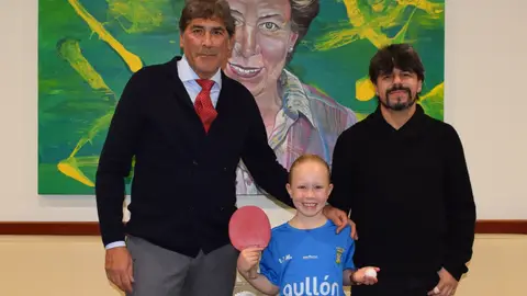 Galletas Gullón apoya a la aguilarense Nerea Hidalgo, campeona de España prebenjamín de tenis de mesa .