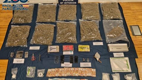 Objetos incautados por la polic&iacute;a nacional