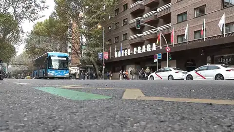 Vista de la calle donde ha tenido lugar el secuestro exprés en Carabanchel Vista de la calle donde ha tenido lugar el secuestro exprés en Carabanchel