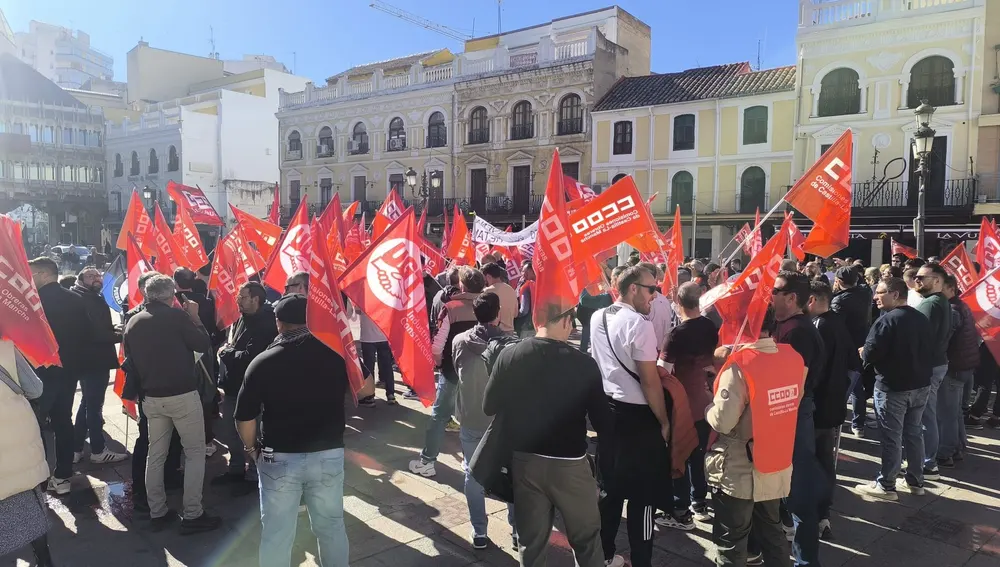 Concentración de los sindicatos en Ciudad Real Concentración de los sindicatos en Ciudad Real