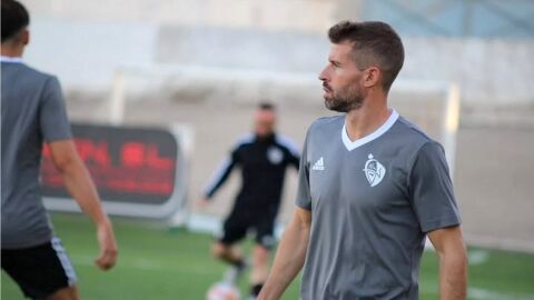 Jes&uacute;s de la Hoz durante un entrenamiento de la Selecci&oacute;n Absoluta de Castilla La Mancha