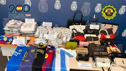 Parte de los productos incautados Parte de los productos incautados