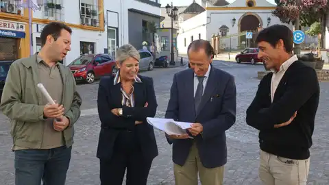 Instantes de la presentación del nuevo plan de asfaltado de Chiclana Instantes de la presentación del nuevo plan de asfaltado de Chiclana