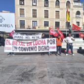 Concentración que los sindicatos convocaron el lunes en Ciudad Real