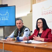 Adrián Fernández y Rocío Zarco durante la rueda de prensa