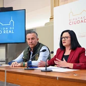 Adrián Fernández y Rocío Zarco durante la rueda de prensa Adrián Fernández y Rocío Zarco durante la rueda de prensa