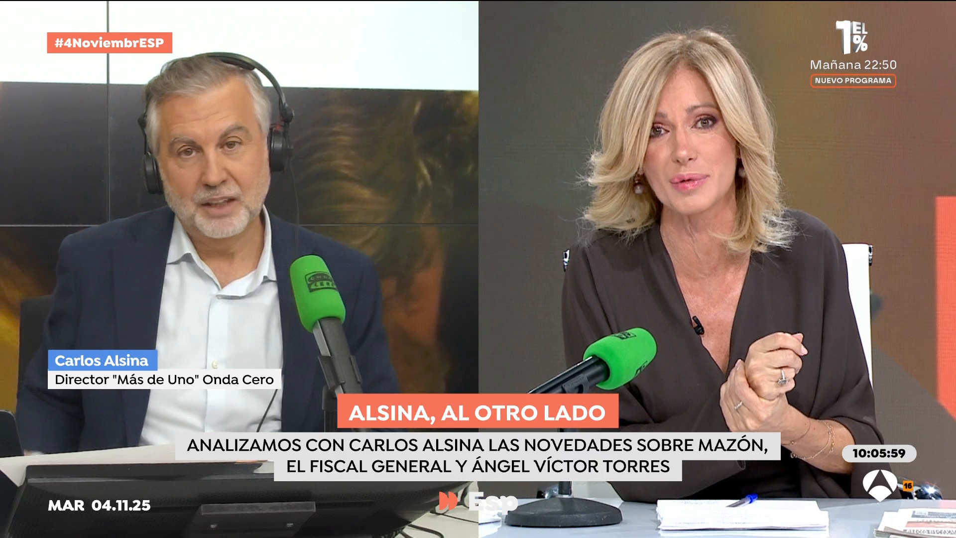 Alsina invita al PSOE a proponer un pacto de investidura con el PP en Valencia: "Tiene una oportunidad estupenda" Alsina invita al PSOE a proponer un pacto de investidura con el PP en Valencia: "Tiene una oportunidad estupenda"