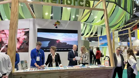 El presidente del Consell Adolfo Vilafranca en la World Travel Market de Londres. El presidente del Consell Adolfo Vilafranca en la World Travel Market de Londres.