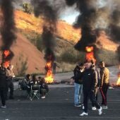 Manifestantes en la huelga del metal en Puertollano
