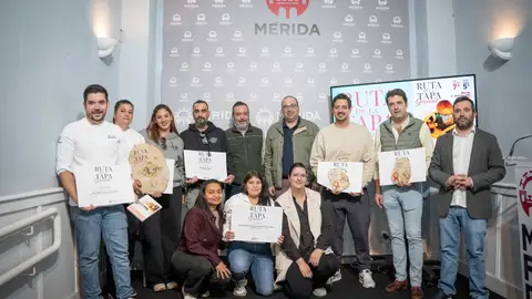 Mérida acogerá una nueva edición de la Ruta de la Tapa Gourmet del 6 al 30 de noviembre con la participación de 14 establecimientos de hostelería Mérida acogerá una nueva edición de la Ruta de la Tapa Gourmet del 6 al 30 de noviembre con la participación de 14 establecimientos de hostelería