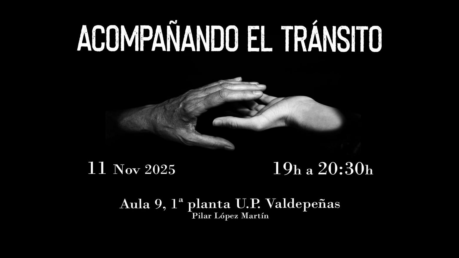 "Acompañando el tránsito" plantea un espacio, en Valdepeñas, para compartir herramientas y debatir sobre la muerte "Acompañando el tránsito" plantea un espacio, en Valdepeñas, para compartir herramientas y debatir sobre la muerte