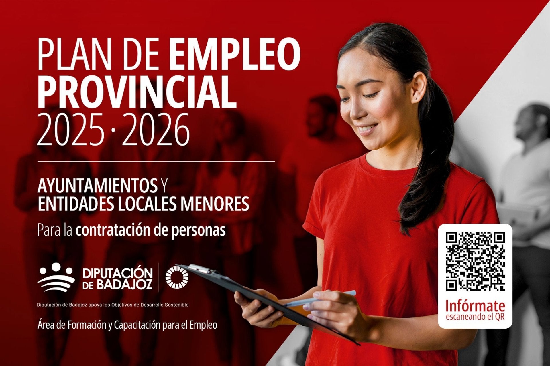 La Diputación de Badajoz publica la resolución del Plan de Empleo Provincial 2026 con 7,1 millones de asignación La Diputación de Badajoz publica la resolución del Plan de Empleo Provincial 2026 con 7,1 millones de asignación