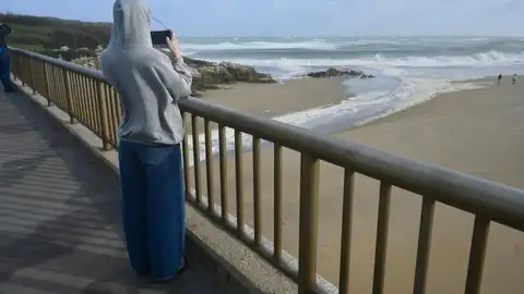 Día de oleaje en Santander Oleaje en Santander Cantabria en un día de temporal marítimo