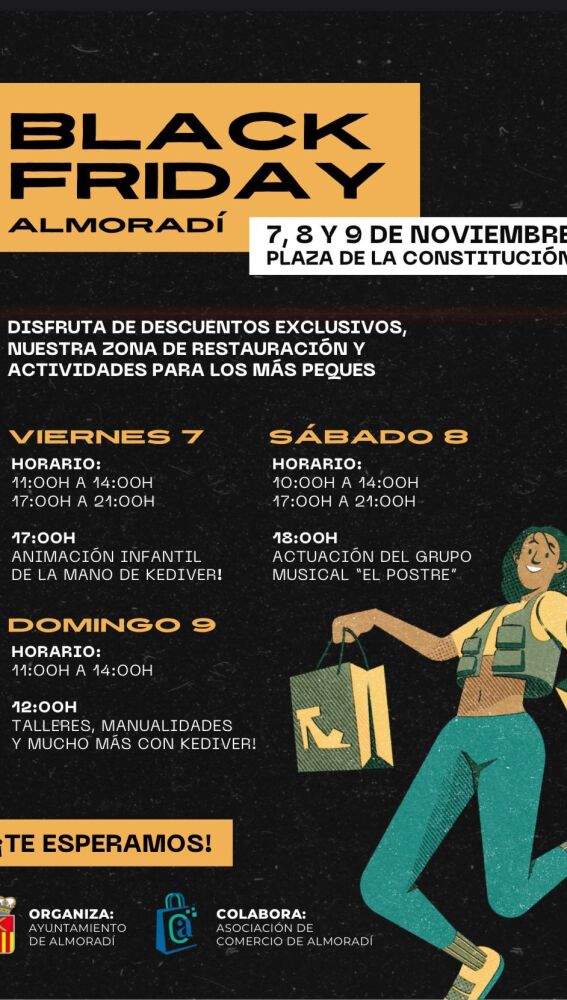 Cartel de la Feria Black Friday