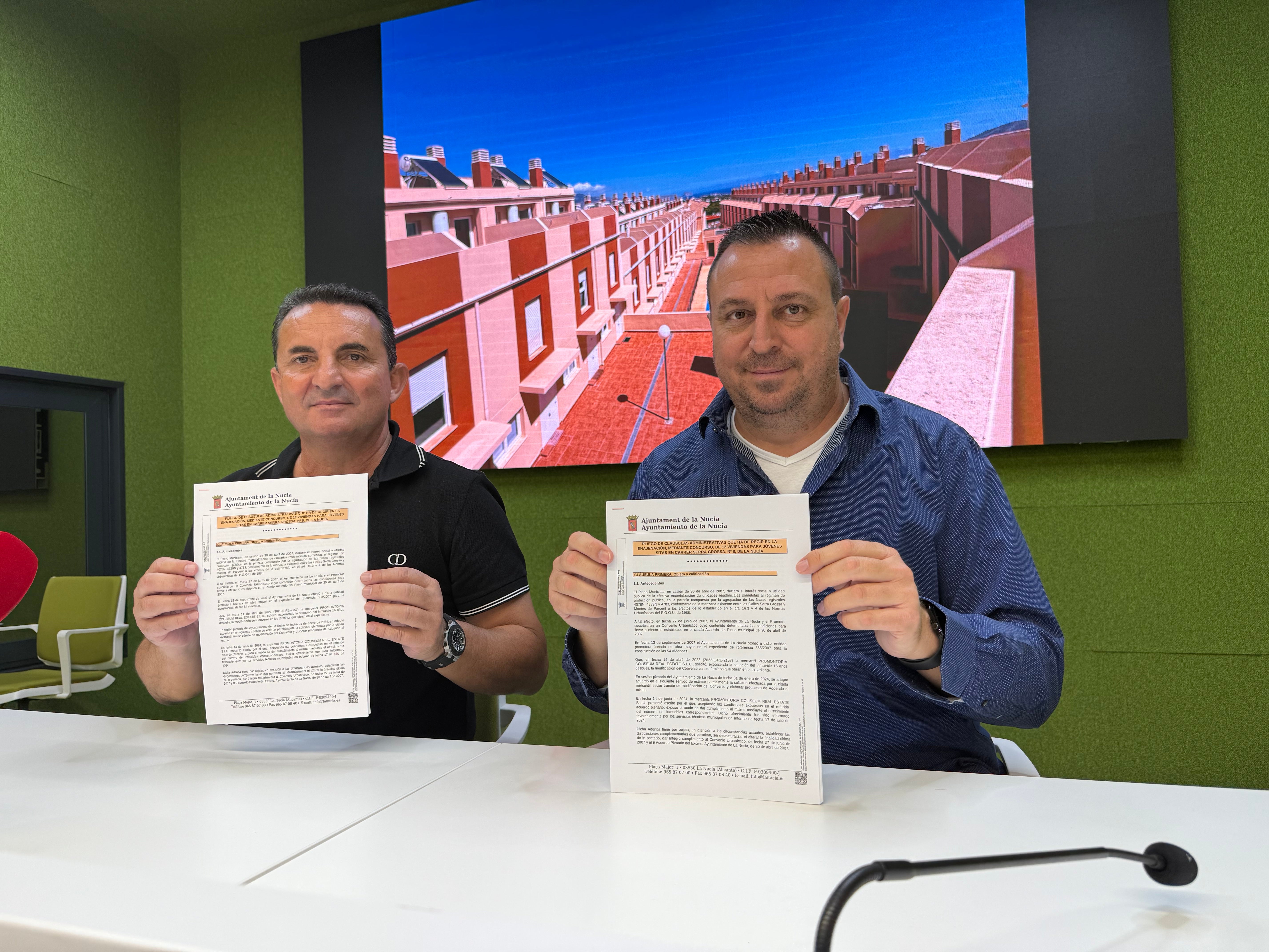 La Nucía presenta las bases de adjudicación de las 12 viviendas municipales para jóvenes La Nucía presenta las bases de adjudicación de las 12 viviendas municipales para jóvenes