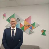El presidente de AIQBE, Juan del Olmo, en las instalaciones de Atresmedia Radio. El presidente de AIQBE, Juan del Olmo, en las instalaciones de Atresmedia Radio.