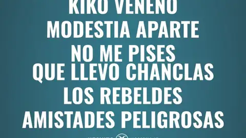 Kiko Veneno, Modestia Aparte y Amistades Peligrosas actúan este sábado en Cáceres en el festival 'Locos por la música' Kiko Veneno, Modestia Aparte y Amistades Peligrosas actúan este sábado en Cáceres en el festival 'Locos por la música'