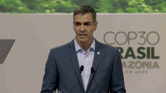 La advertencia de S&aacute;nchez por el cambio clim&aacute;tico en la COP30: "El tiempo se nos agota"
