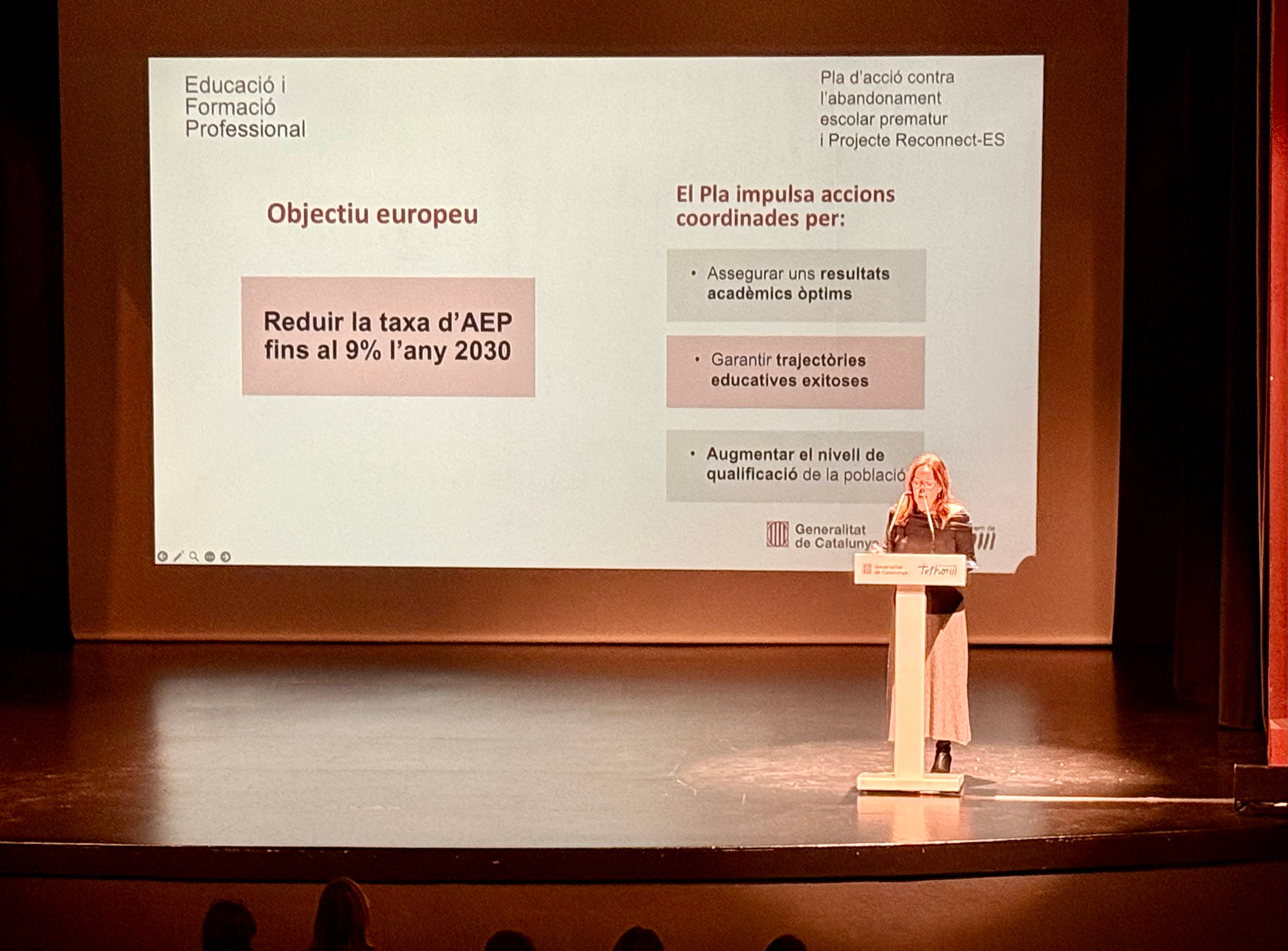 El Govern vol reduir l'abandonament escolar prematur fins al 9% de cara al 2030 El Govern vol reduir l'abandonament escolar prematur fins al 9% de cara al 2030