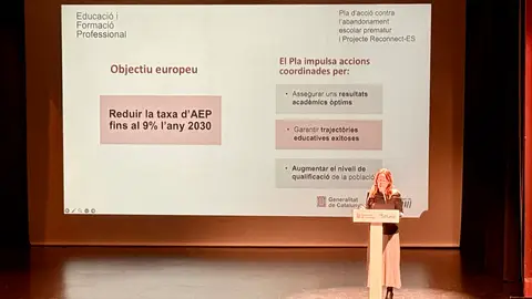 El Govern vol reduir l'abandonament escolar prematur fins al 9% de cara al 2030 El Govern vol reduir l'abandonament escolar prematur fins al 9% de cara al 2030