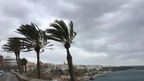 Mal tiempo en Menorca. Mal tiempo en Menorca.