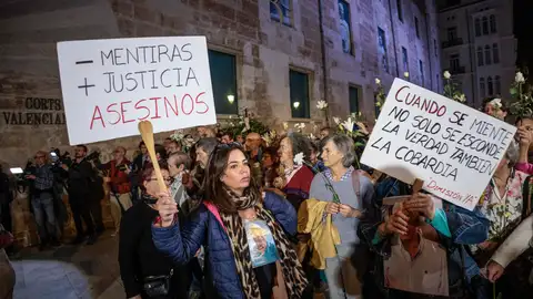 Manifestantes en Valencia piden prisión para Carlos Mazón. Manifestantes en Valencia piden prisión para Carlos Mazón.