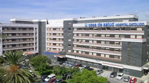 Instalaciones actuales del hospital, con el jardín interior ampliación