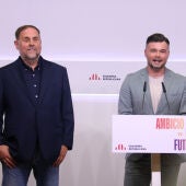 Oriol Junqueras i Gabriel Rufián, en una imatge d'arxiu